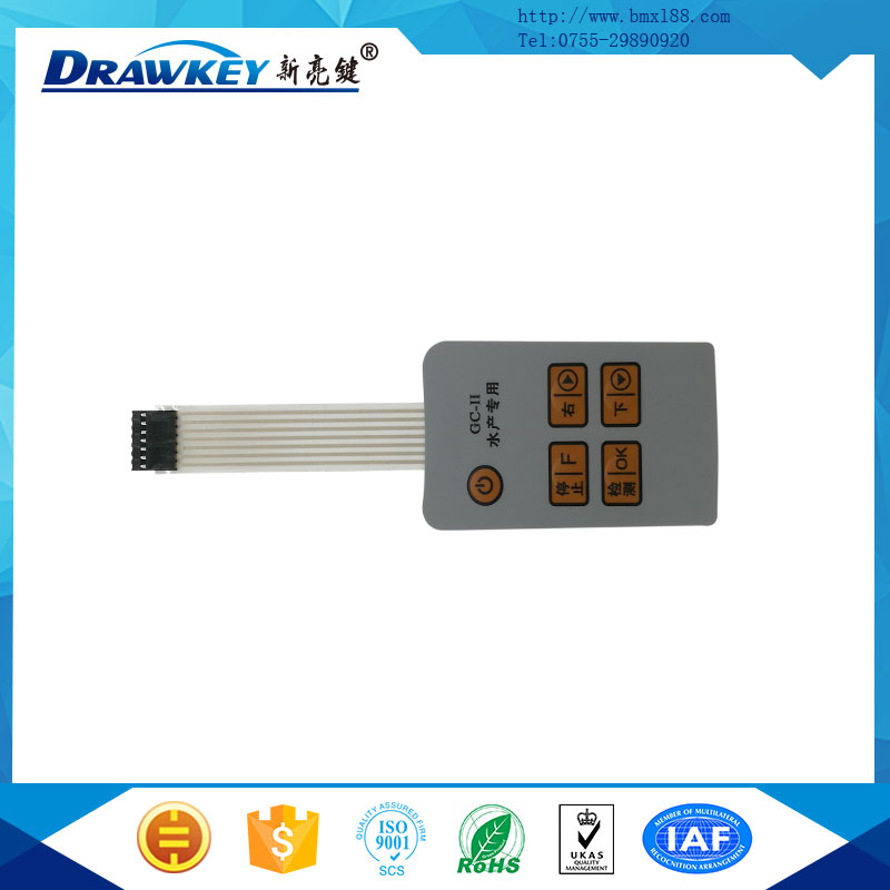 pet线路板,带按键薄膜开关面贴,机械薄膜按键